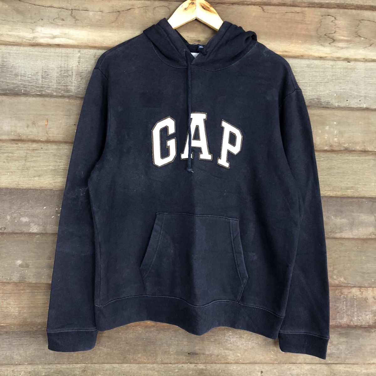 Gap Gap vintage Dark Blue Hoodies #034B Size US L / EU 52-54 / 3 - 8 Thumbnail