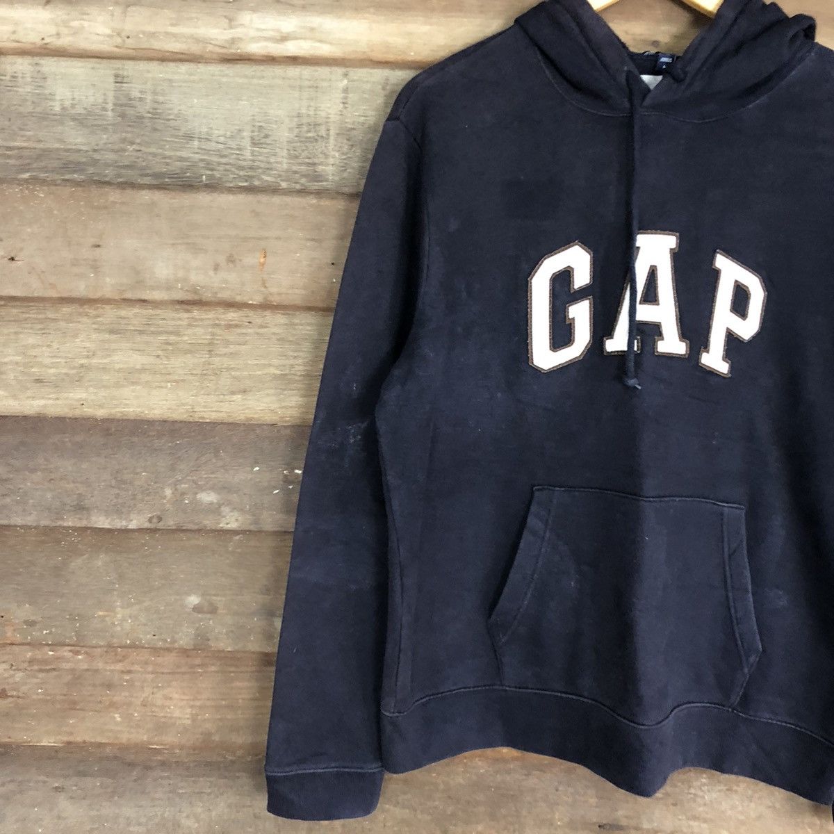 Gap Gap vintage Dark Blue Hoodies #034B Size US L / EU 52-54 / 3 - 7 Thumbnail