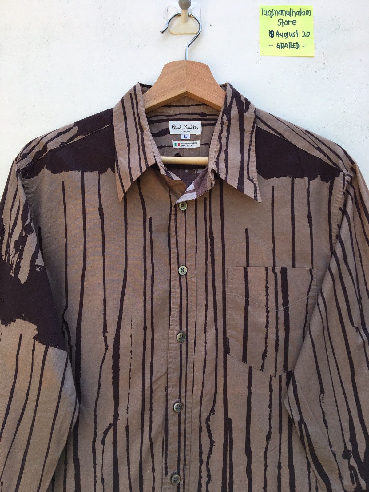 Paul Smith Rare Paul Smith Abstract Paint Casual Buttons Shirt Size US M / EU 48-50 / 2 - 4 Thumbnail