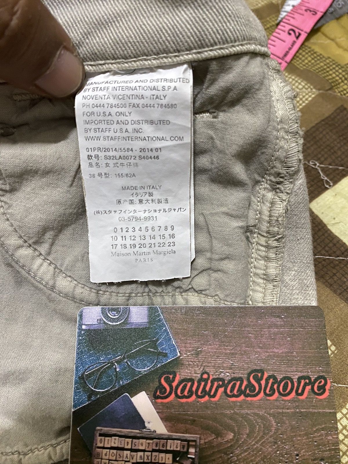Hypebeast × Maison Margiela ARCHIVE💥MAISON MARTIN MARGIELA PAINTED PANTS Size US 27 - 10 Thumbnail