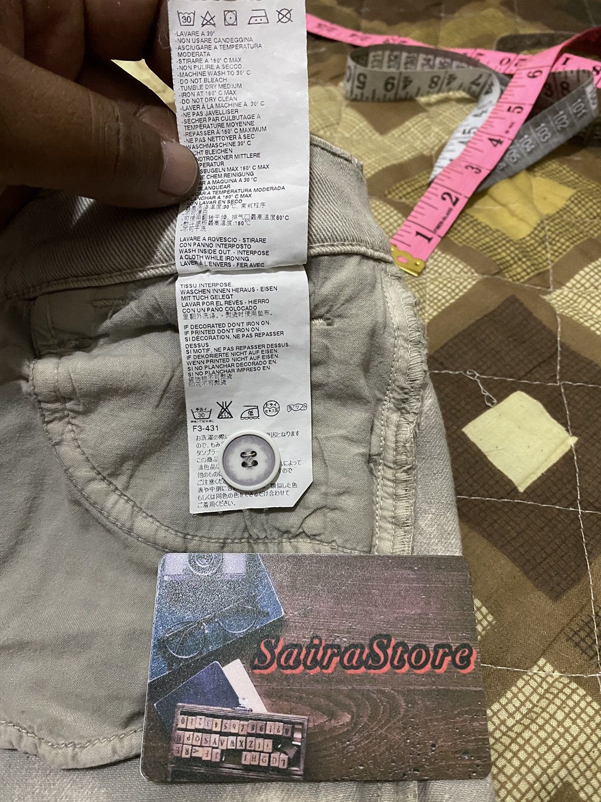 Hypebeast × Maison Margiela ARCHIVE💥MAISON MARTIN MARGIELA PAINTED PANTS Size US 27 - 11 Thumbnail
