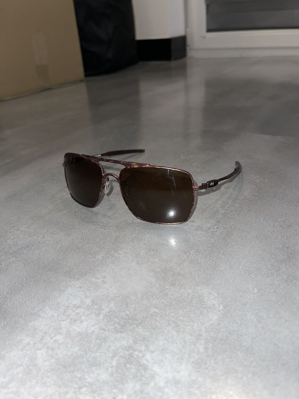 image of Oakley Oo4061-08 "deviation" Rose Gold Marble Sunglasses, Women's