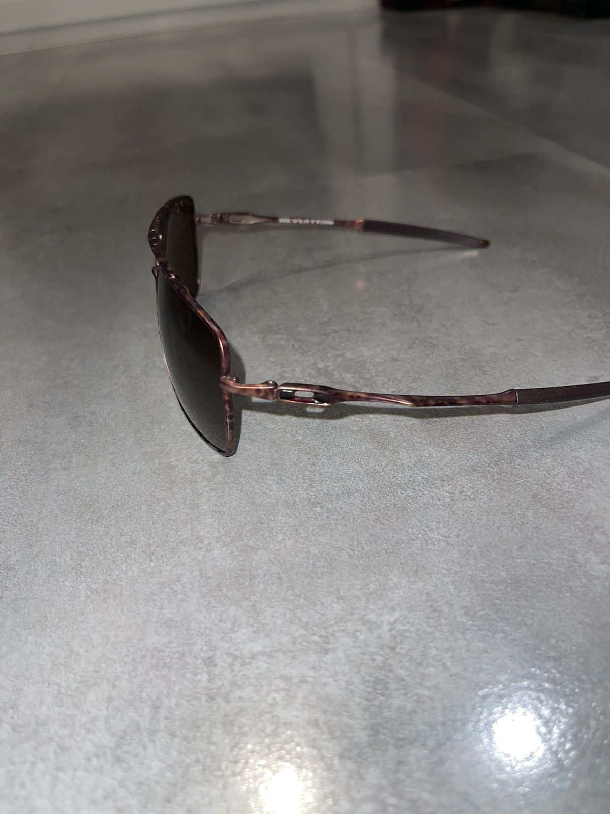 Oakley Oakley OO4061-08 "DEVIATION" Rose Gold Marble Sunglasses Size ONE SIZE - 6 Thumbnail