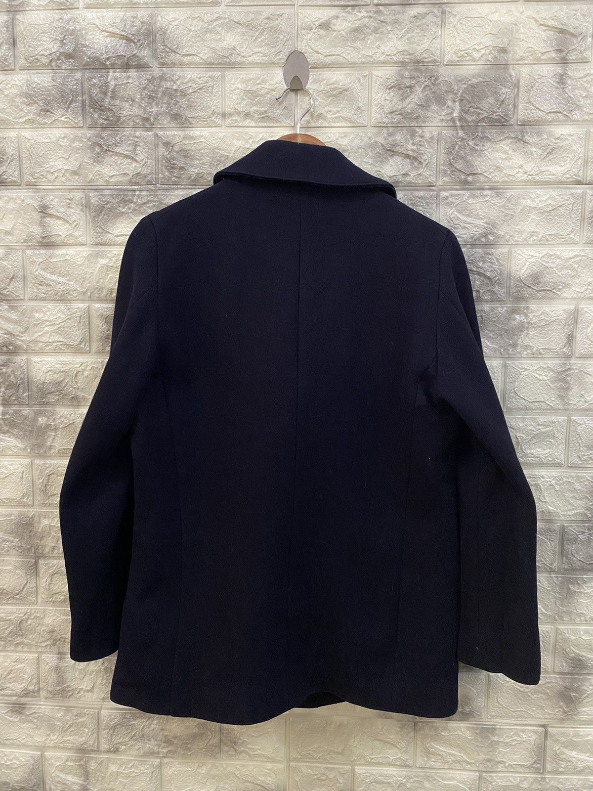 CABANE de ZUCCa × Issey Miyake 🔥Zucca x Issey Miyake Double Breasted Navy Pea Coat Size US S / EU 44-46 / 1 - 6 Thumbnail