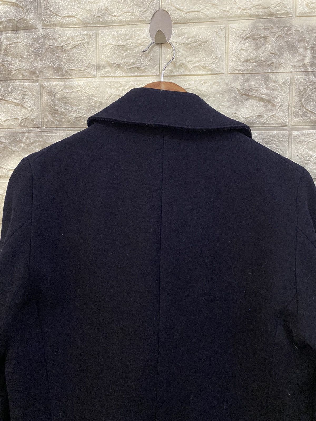 CABANE de ZUCCa × Issey Miyake 🔥Zucca x Issey Miyake Double Breasted Navy Pea Coat Size US S / EU 44-46 / 1 - 7 Thumbnail