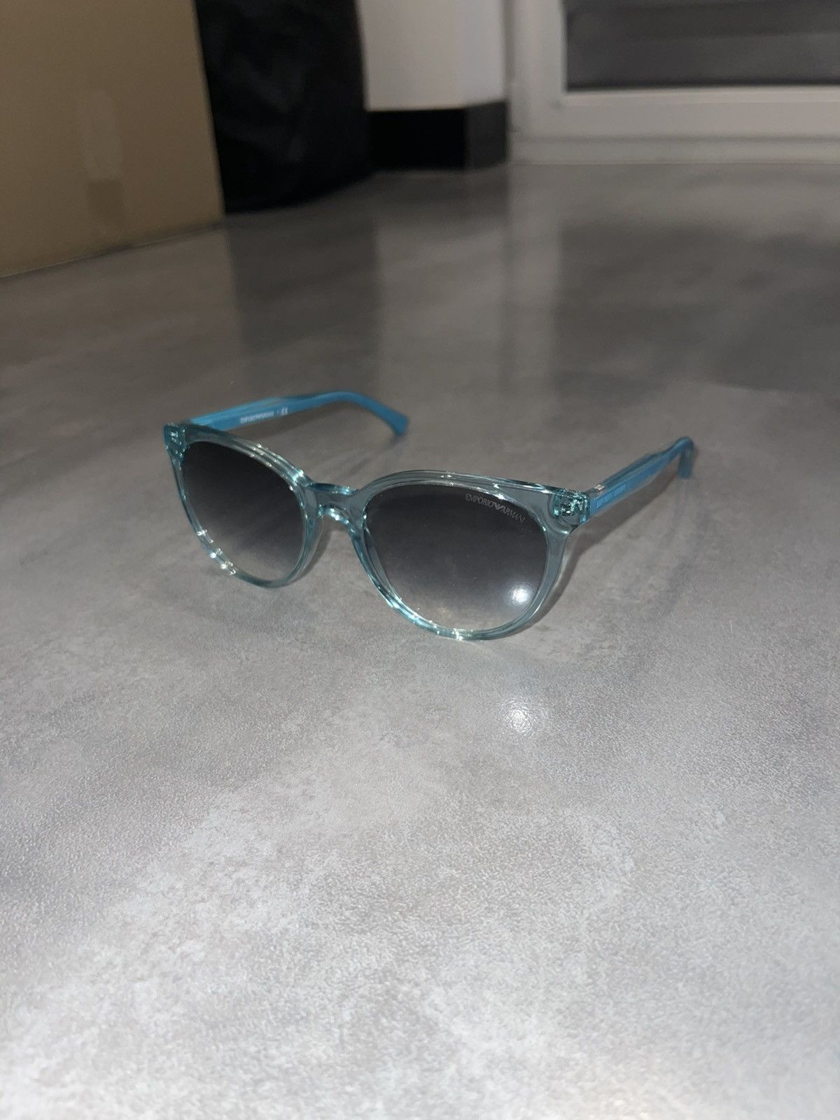 Armani × Emporio Armani × Giorgio Armani Emporio Armani EA4003 5068/8E Baby Blue Sunglasses Size ONE SIZE - 1 Thumbnail