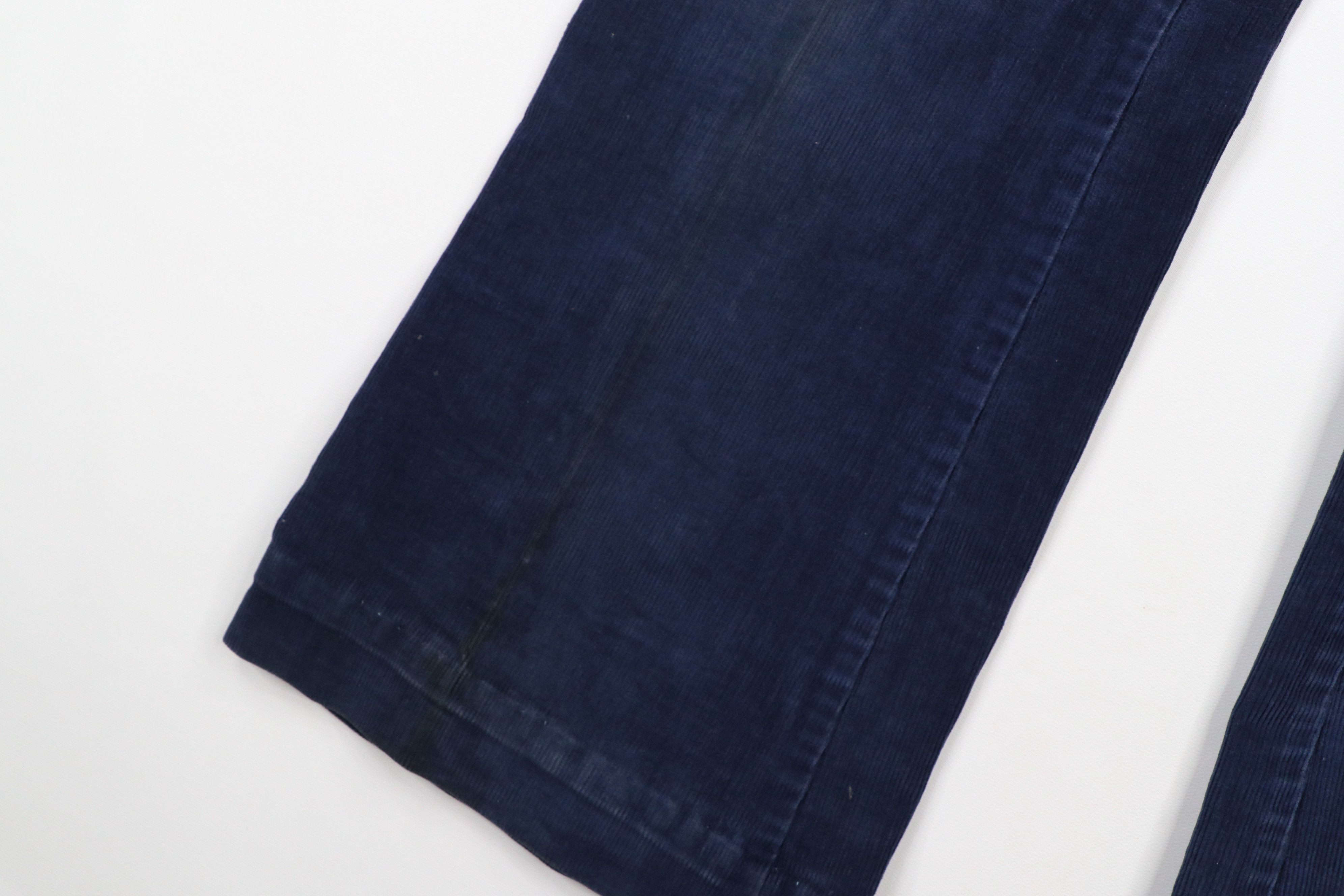 Vintage Vintage 70s Wide Leg Bell Bottom Corduroy Pants Navy USA Size US 30 / EU 46 - 5 Thumbnail