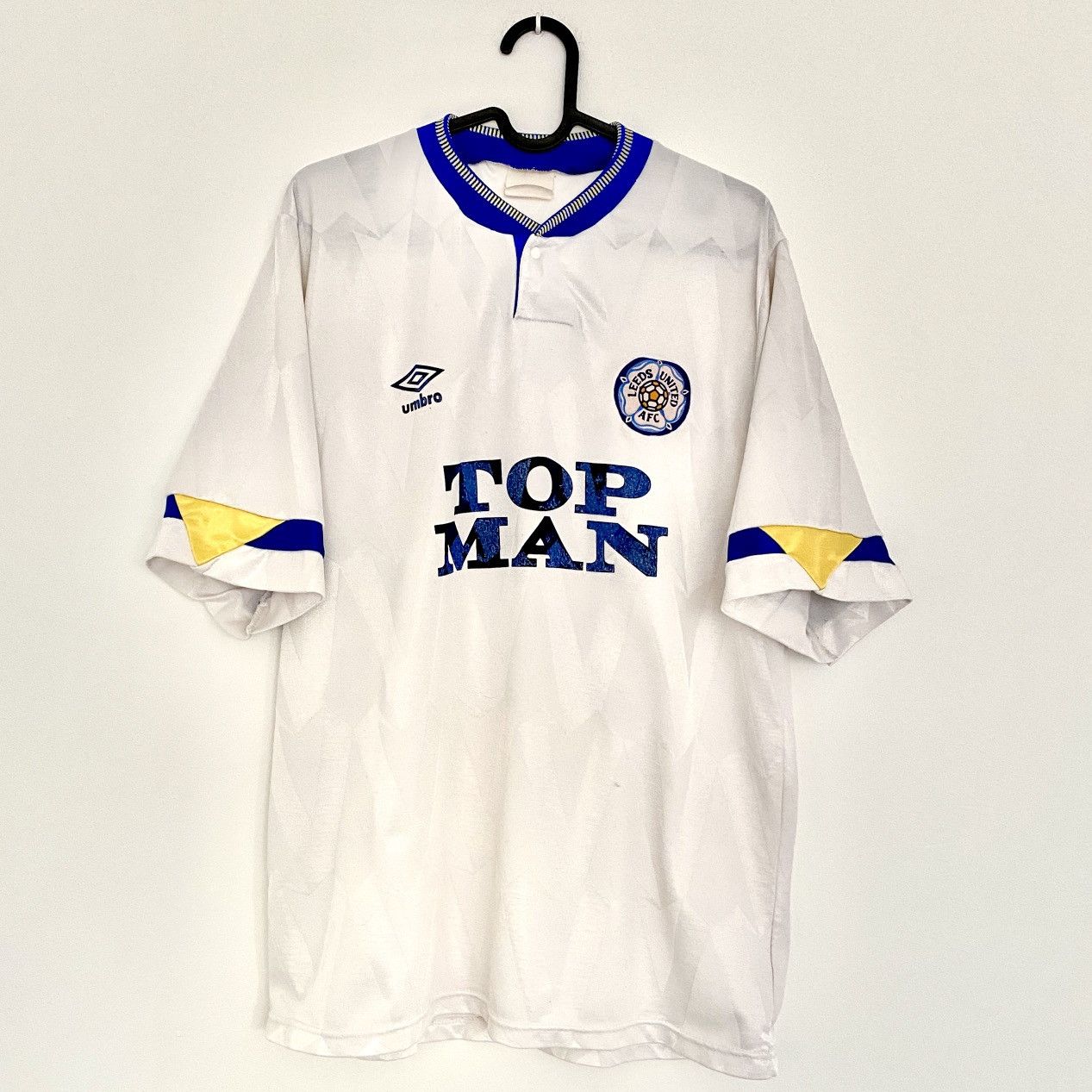 Umbro × Vintage 1990 1991 Leeds United Umbro Vintage Home Soccer Jersey Size US M / EU 48-50 / 2 - 3 Thumbnail