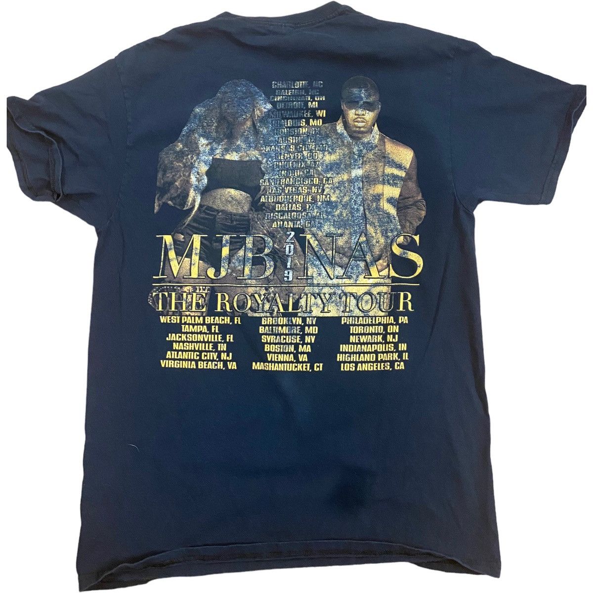 Band Tees × Nas × Rap Tees 2019 Mary J Blige & Nas The Royalty Tour Size US M / EU 48-50 / 2 - 4 Thumbnail
