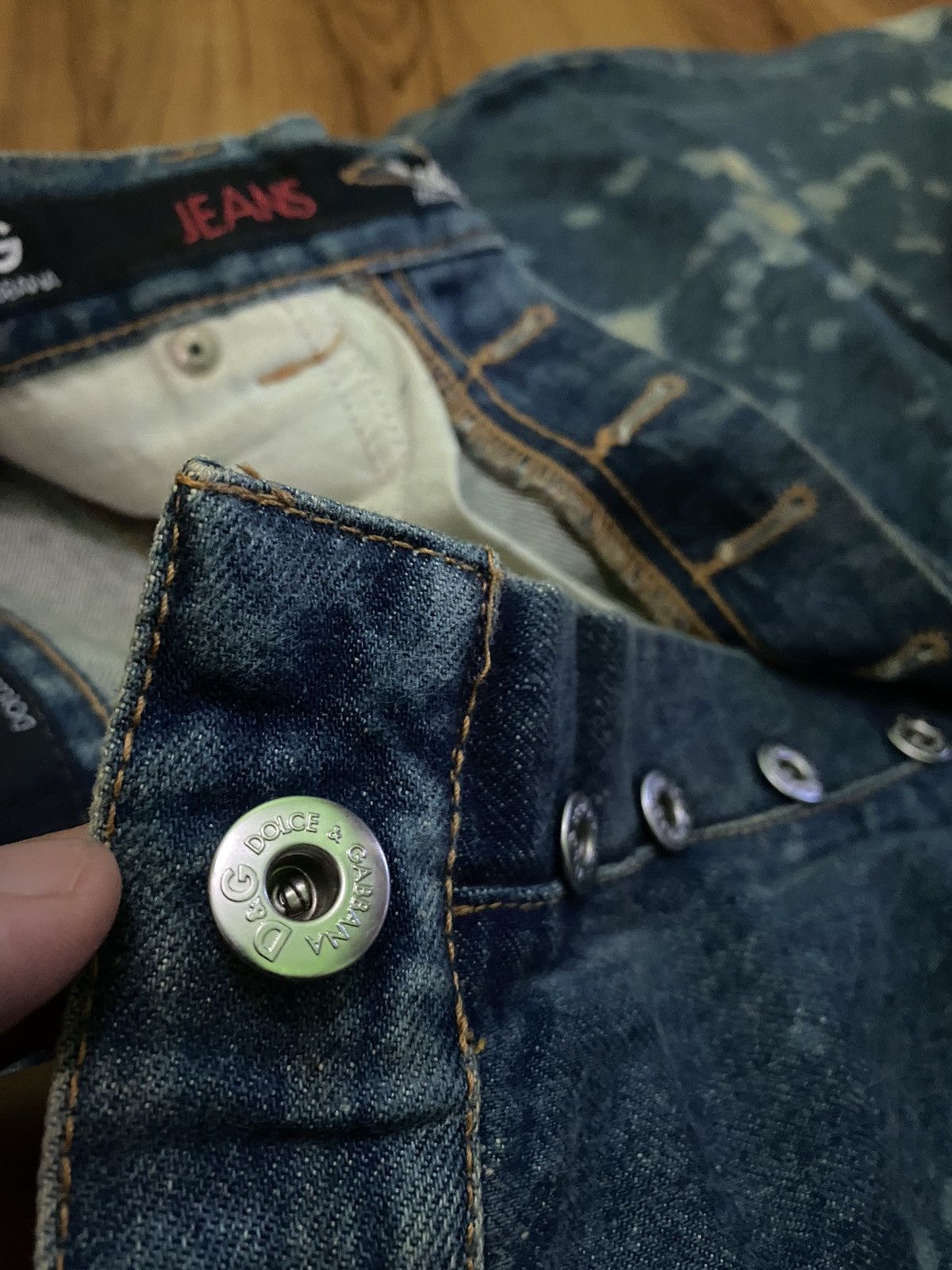 Dolce & Gabbana Dolce & Gabbana Denim "Rare Design Acid Wash" Size US 32 / EU 48 - 5 Thumbnail