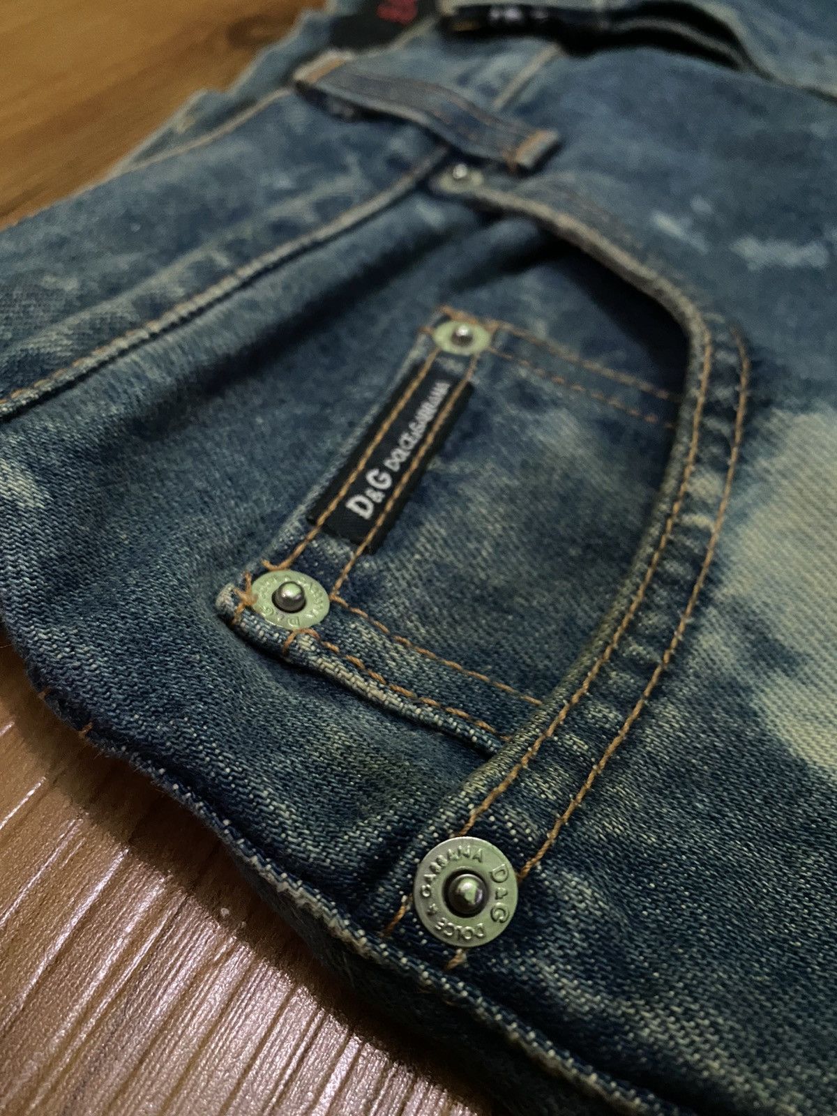 Dolce & Gabbana Dolce & Gabbana Denim "Rare Design Acid Wash" Size US 32 / EU 48 - 4 Thumbnail