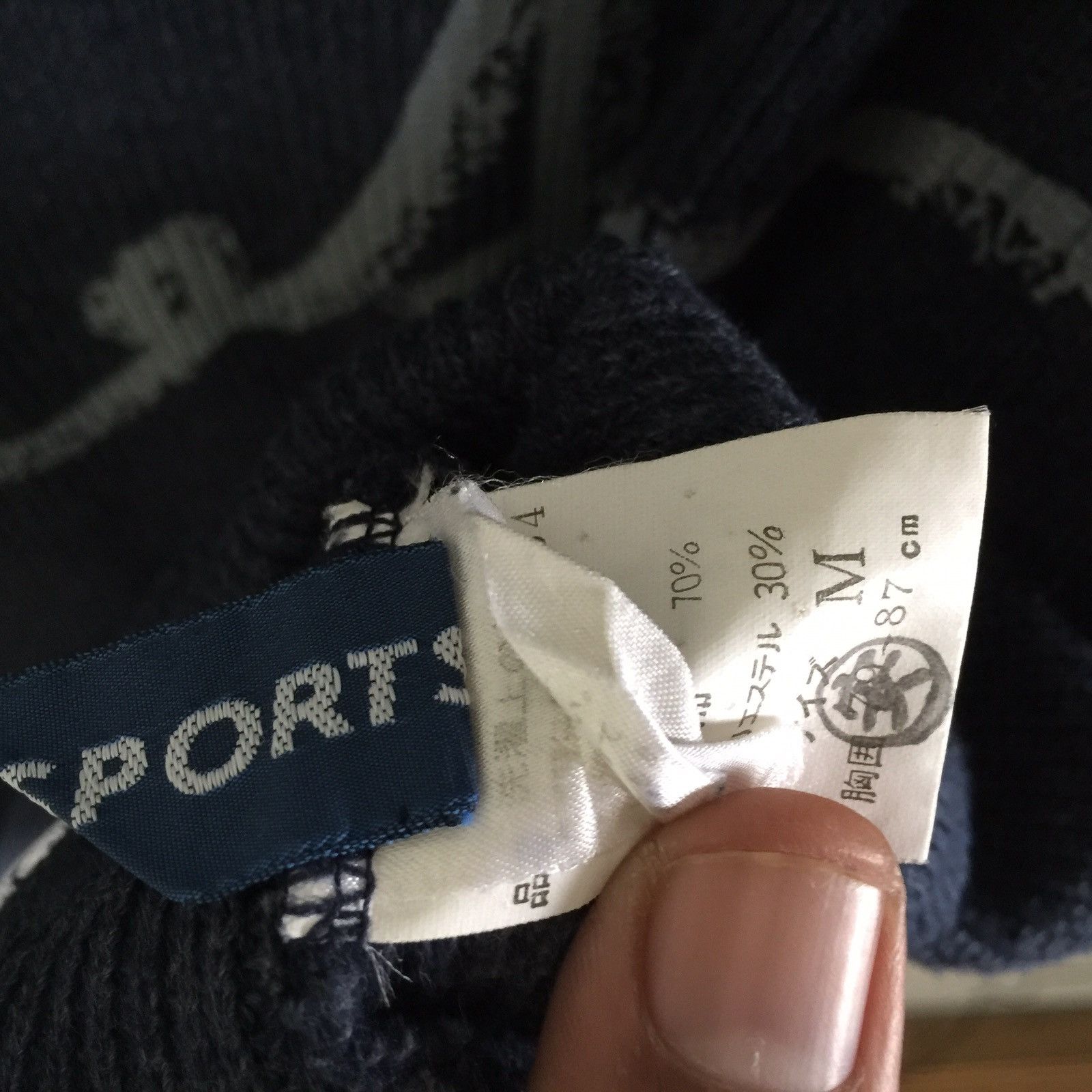Kansai Yamamoto Kansai Sport Kansai Yamamoto Knit Sweater Spellout Size US M / EU 48-50 / 2 - 5 Thumbnail