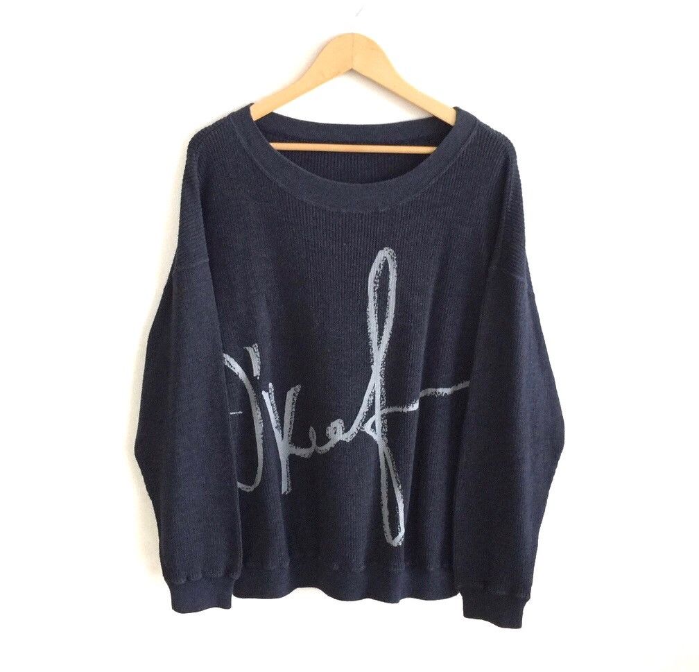 Kansai Yamamoto Kansai Sport Kansai Yamamoto Knit Sweater Spellout Size US M / EU 48-50 / 2 - 1 Thumbnail