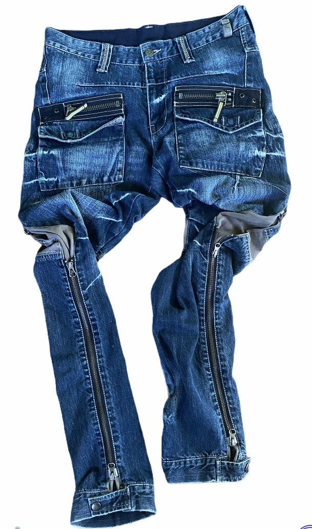 Japanese Brand × PPFM PPFM Cargopant "Zipper" Rare Design Size US 32 / EU 48 - 3 Thumbnail