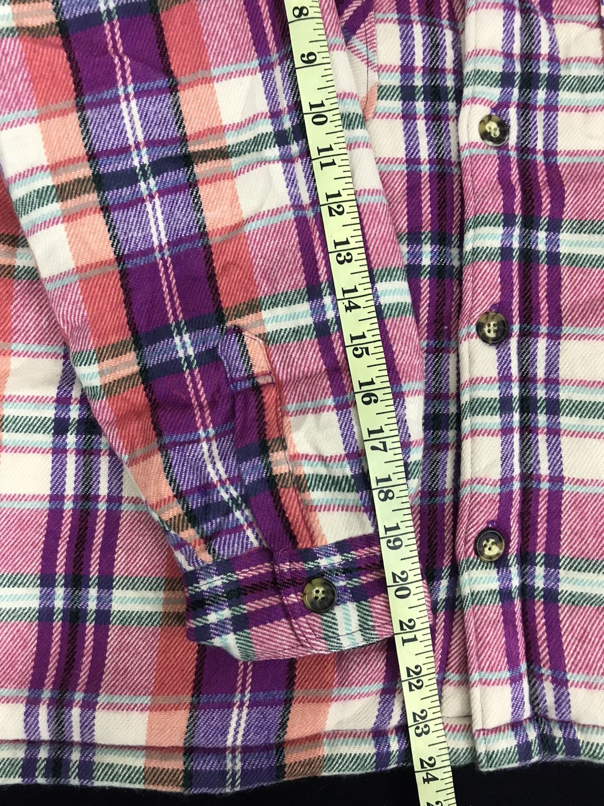 Vintage Bossy Hills Sherpa Flannel Plaid Checked Classic