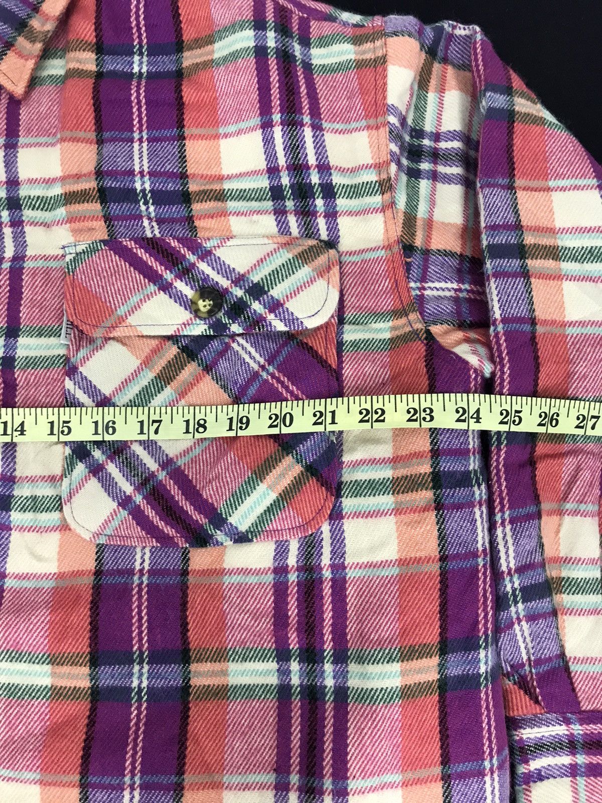 Vintage Bossy Hills Sherpa Flannel Plaid Checked Classic