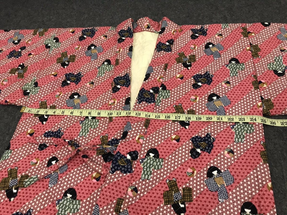 Japanese Brand Padded Kimono Noragi Hanten Haori Uppawari H947 Geisha Size US L / EU 52-54 / 3 - 4 Thumbnail