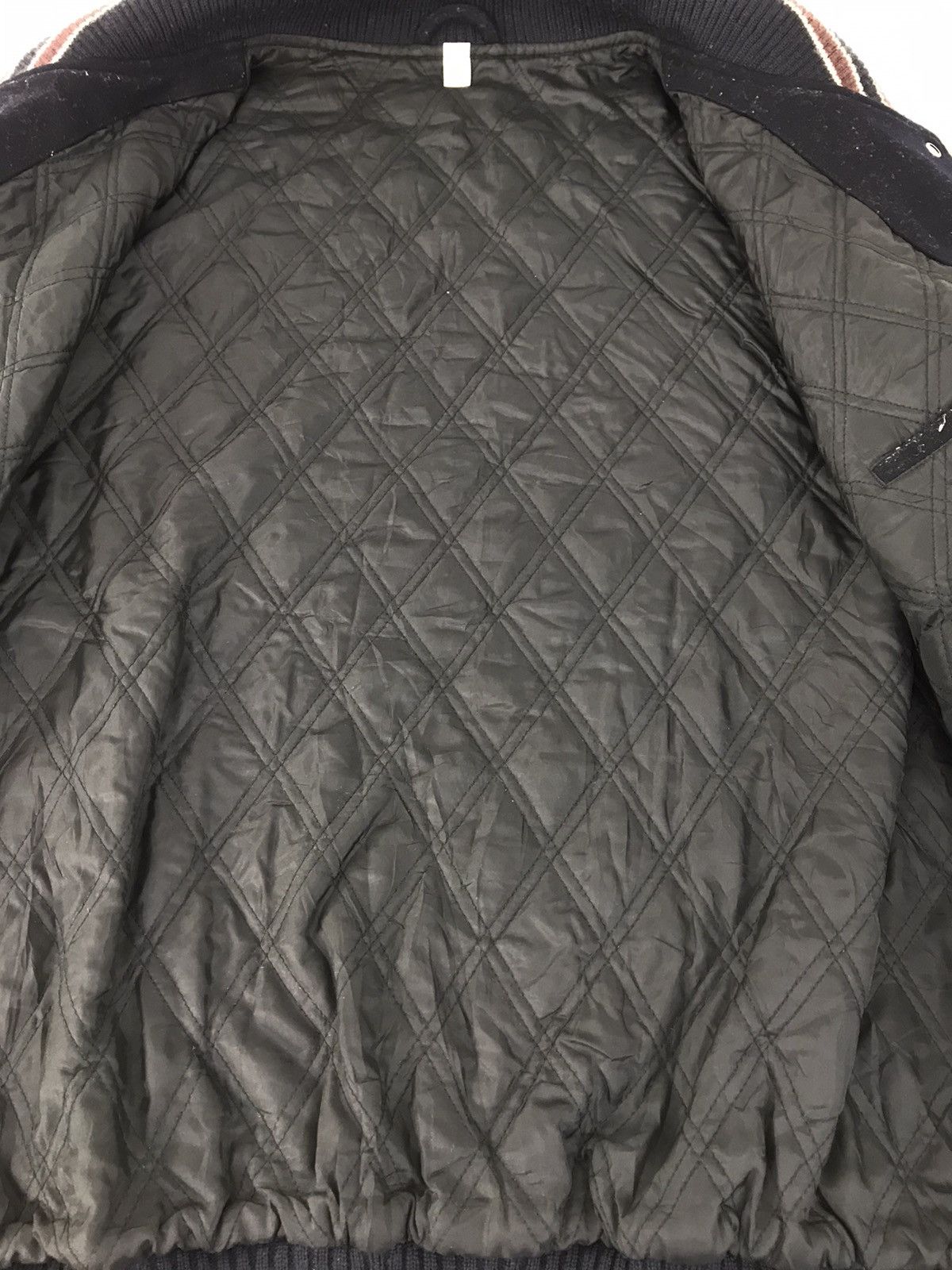 Japanese Brand Varsity Jacket Heavy Wool Leather Sleeve Padded Inner Size US XL / EU 56 / 4 - 3 Thumbnail