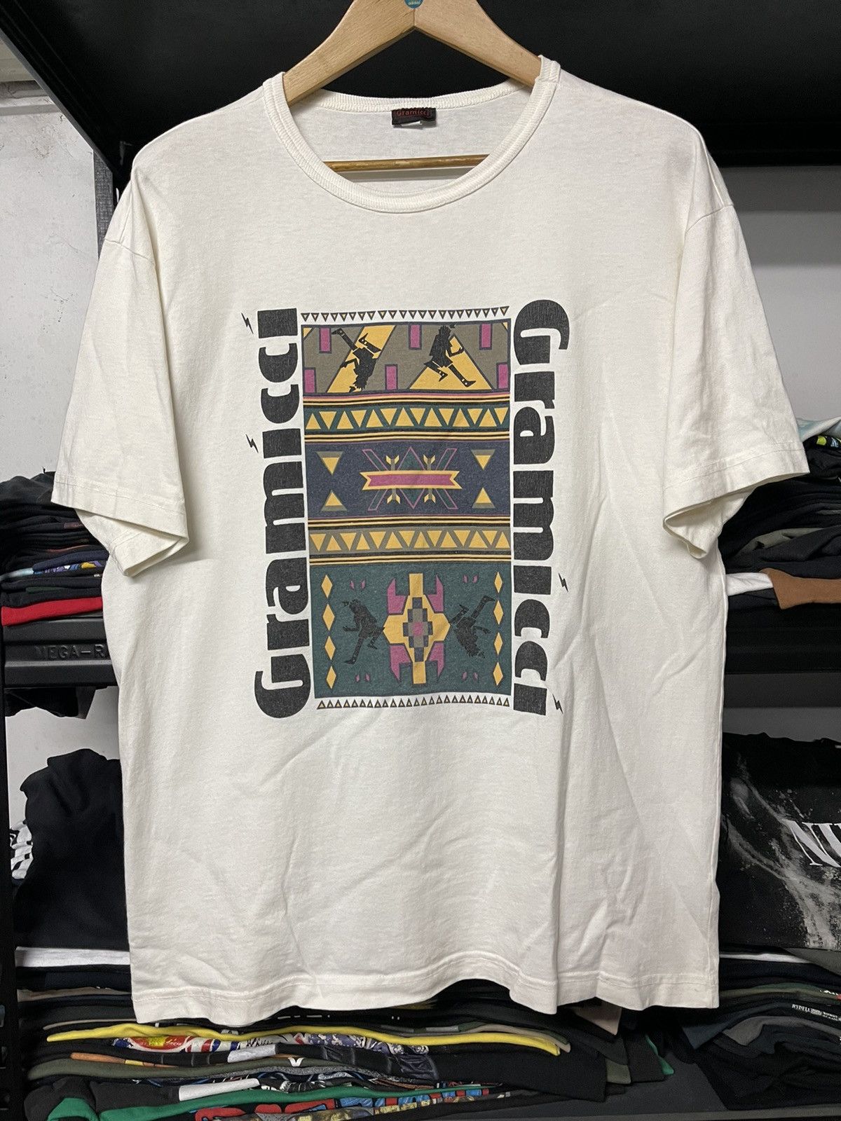 Gramicci × Vintage Vintage 90s Gramicci Design Art Photo Tees Size US XL / EU 56 / 4 - 1 Thumbnail