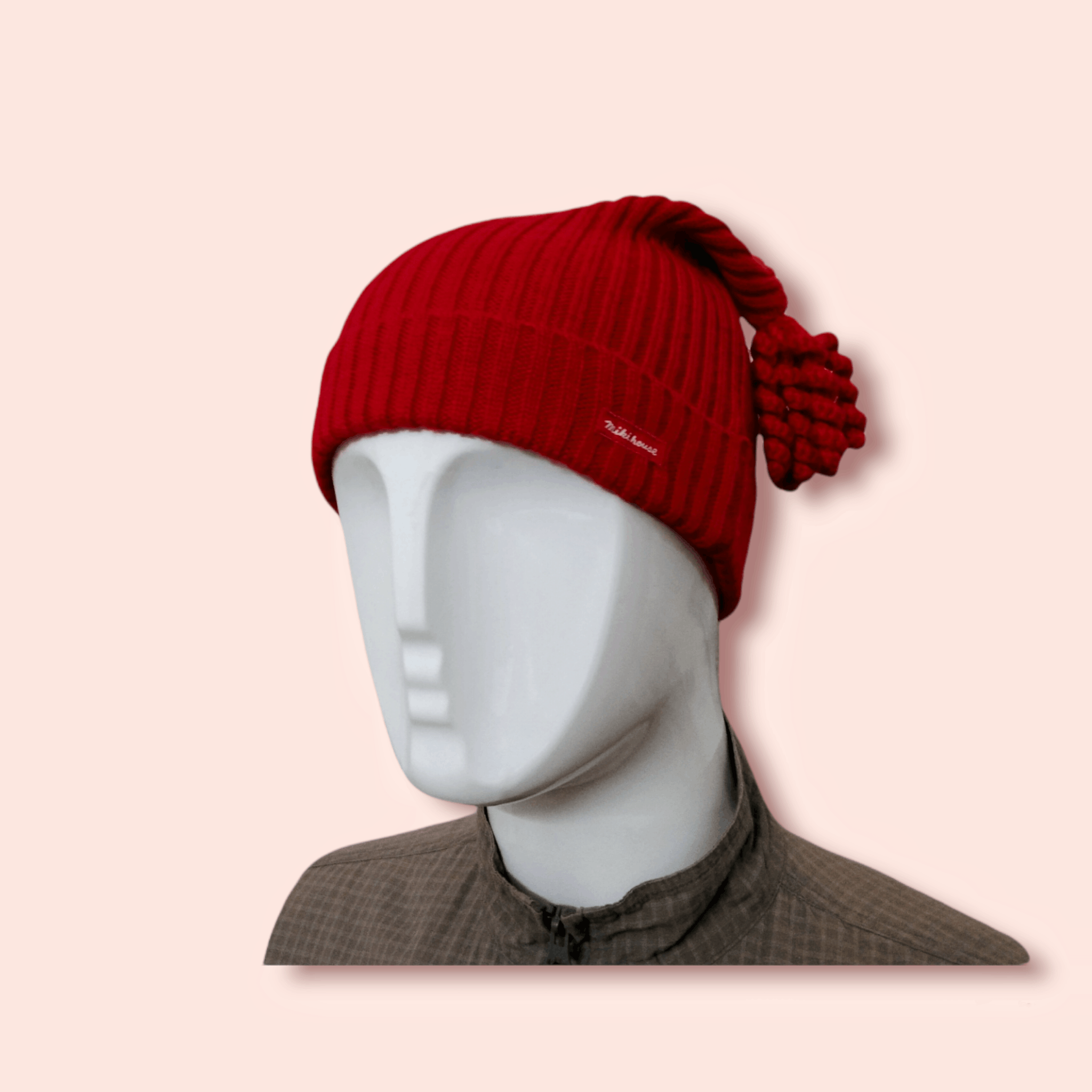 Japanese Brand × Vintage MIKI HOUSE RARE DESIGN WOOL BLEND BEANIE Size ONE SIZE - 5 Thumbnail