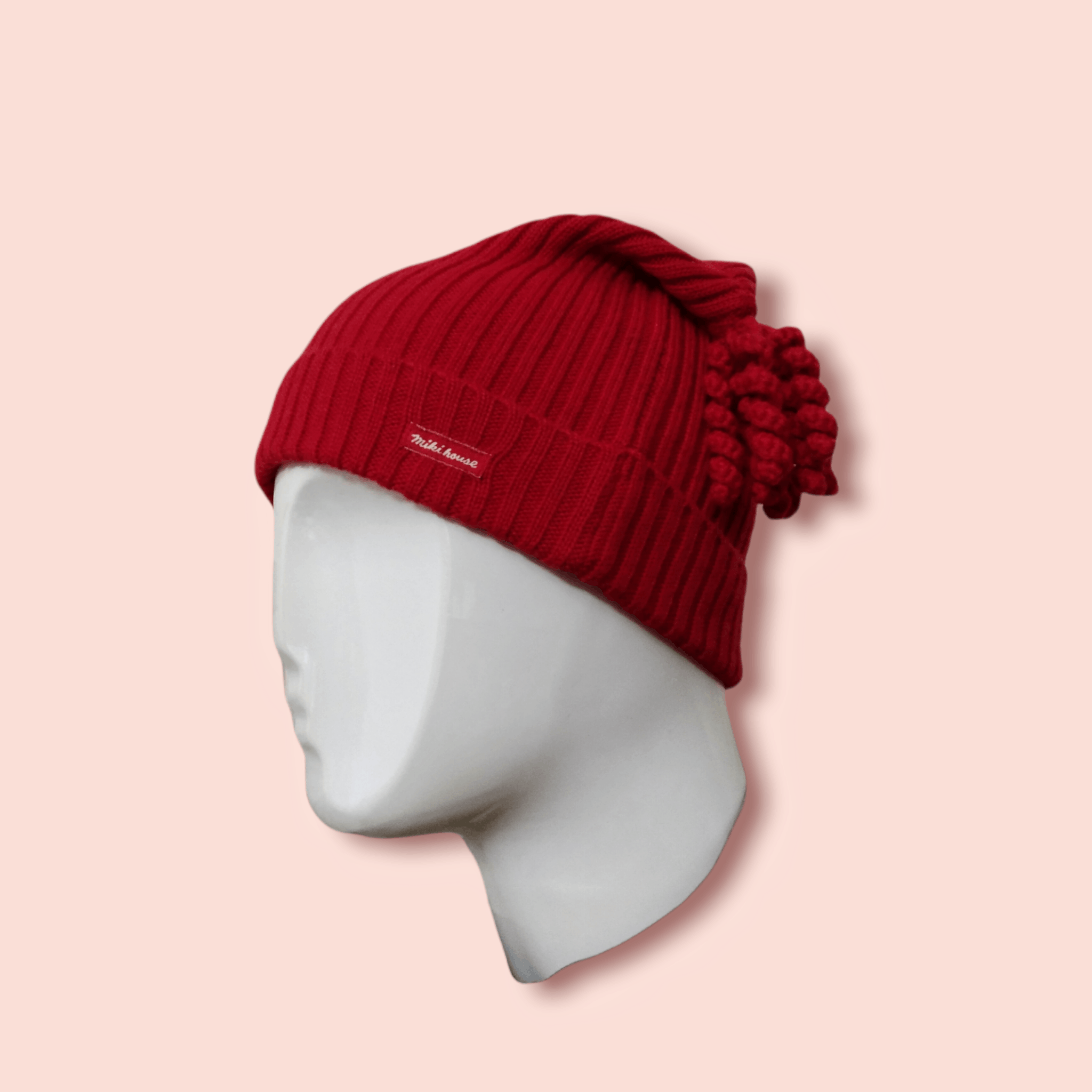 Japanese Brand × Vintage MIKI HOUSE RARE DESIGN WOOL BLEND BEANIE Size ONE SIZE - 3 Thumbnail