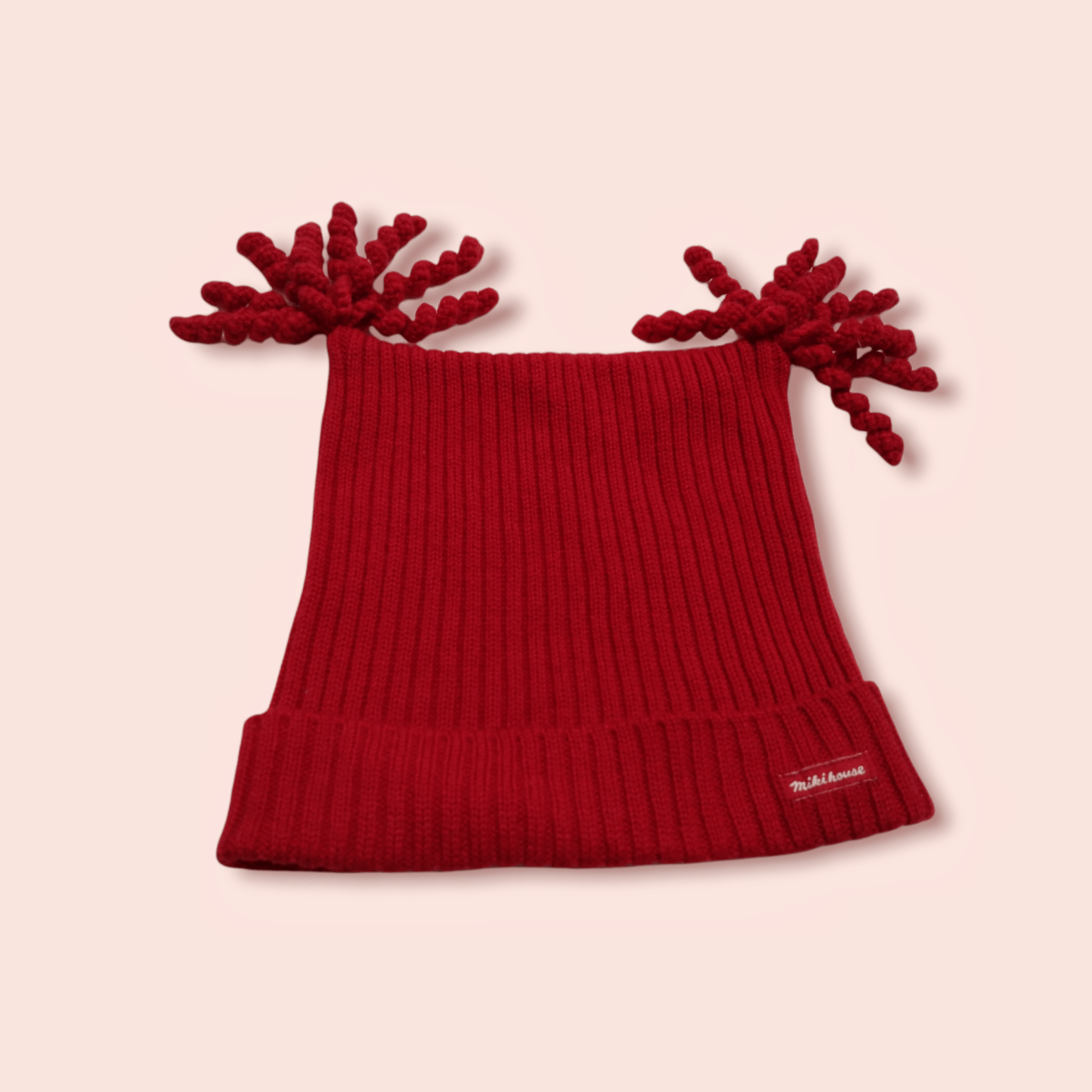 Japanese Brand × Vintage MIKI HOUSE RARE DESIGN WOOL BLEND BEANIE Size ONE SIZE - 9 Thumbnail