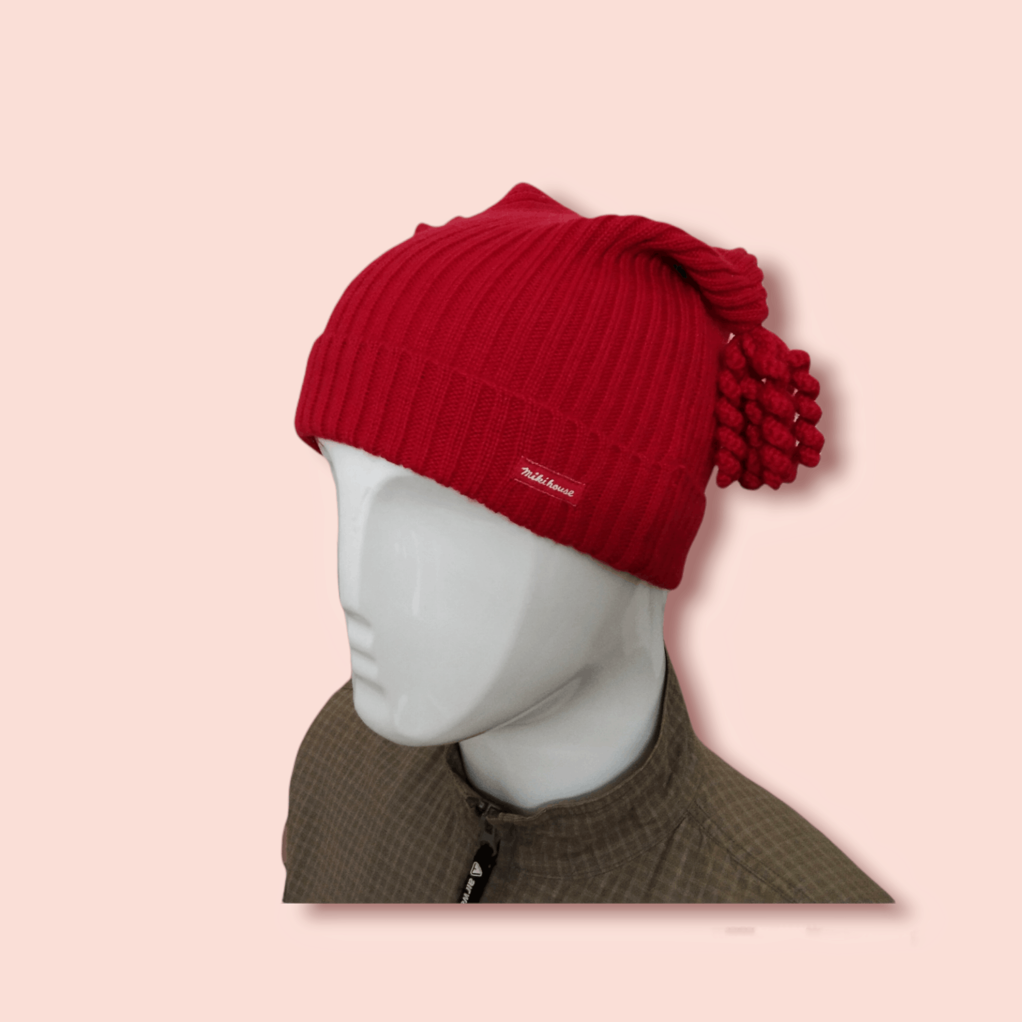 Japanese Brand × Vintage MIKI HOUSE RARE DESIGN WOOL BLEND BEANIE Size ONE SIZE - 4 Thumbnail