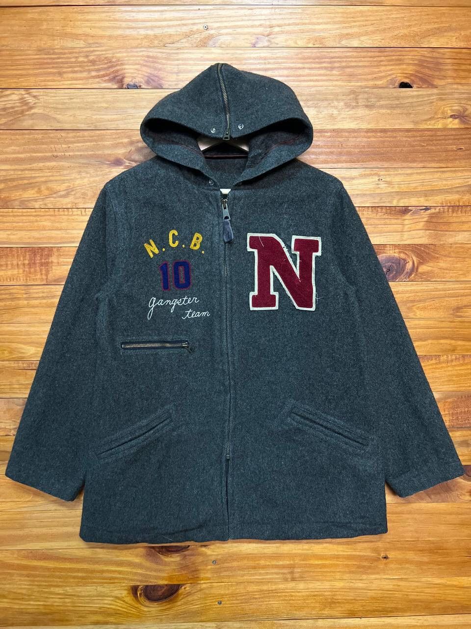Japanese Brand NICOLE CLUB WOOL HOODIE ZIPPER JACKET Size US M / EU 48-50 / 2 - 1 Thumbnail