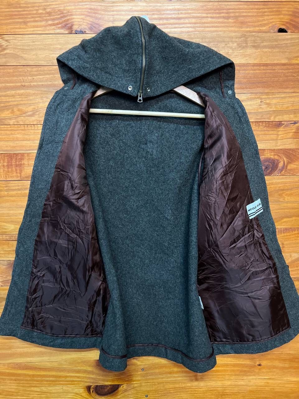 Japanese Brand NICOLE CLUB WOOL HOODIE ZIPPER JACKET Size US M / EU 48-50 / 2 - 14 Thumbnail
