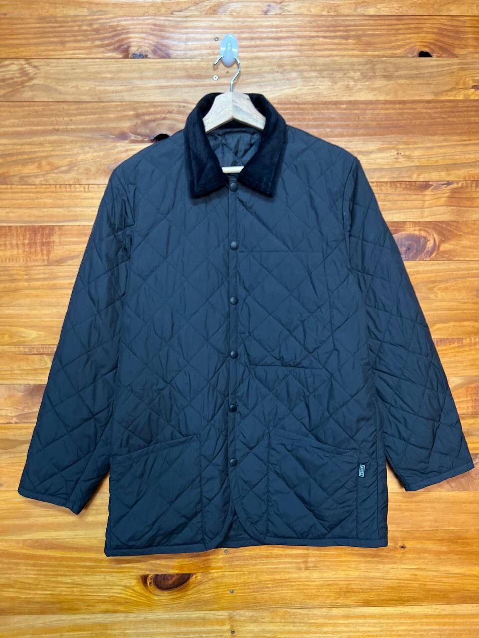 image of Aigle Quilted Jacket in Black, Men's (Size Small)