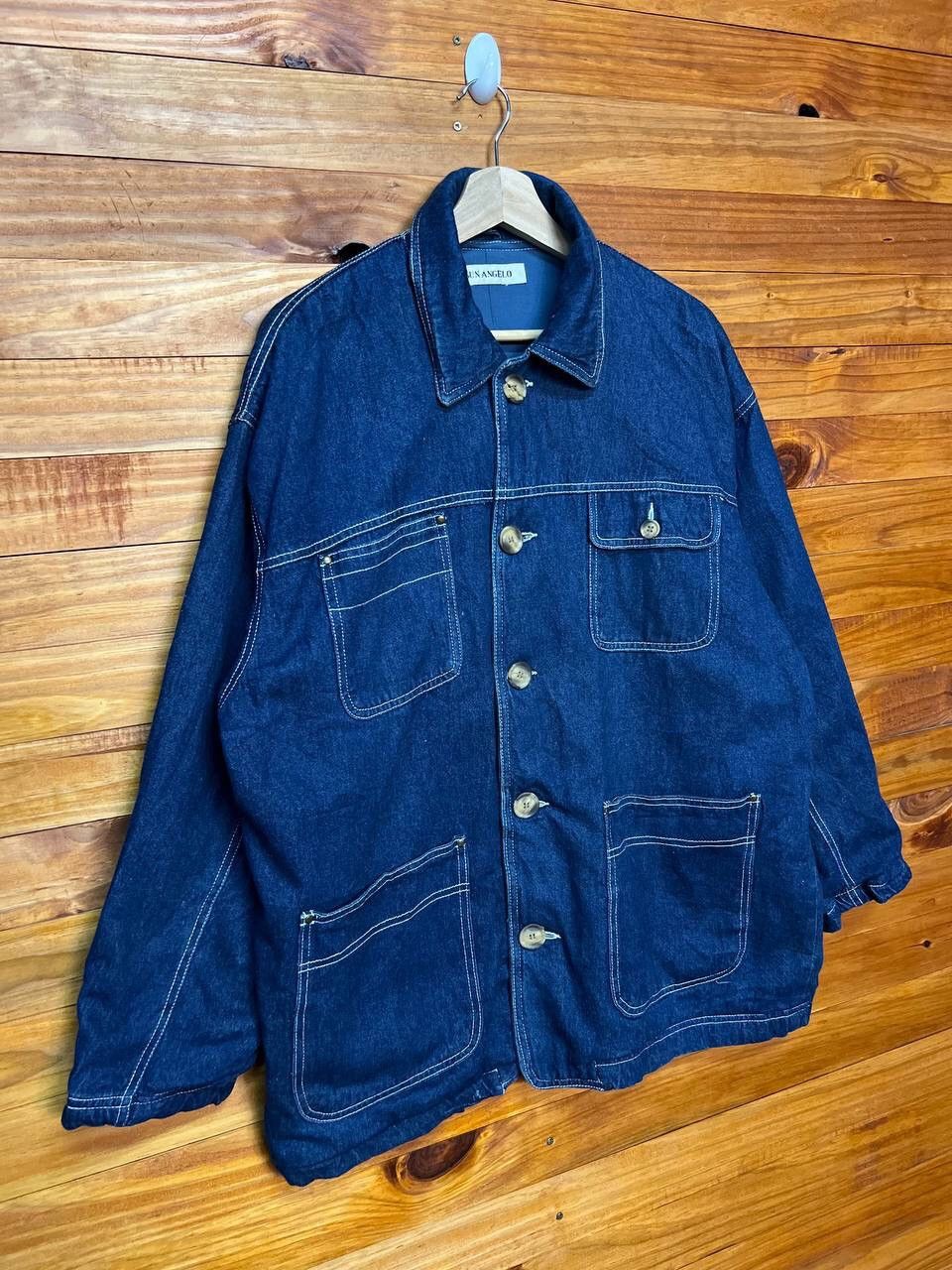 Vintage VINTAGE SUN ANGELO DENIM CHORE JACKET Size US L / EU 52-54 / 3 - 2 Thumbnail