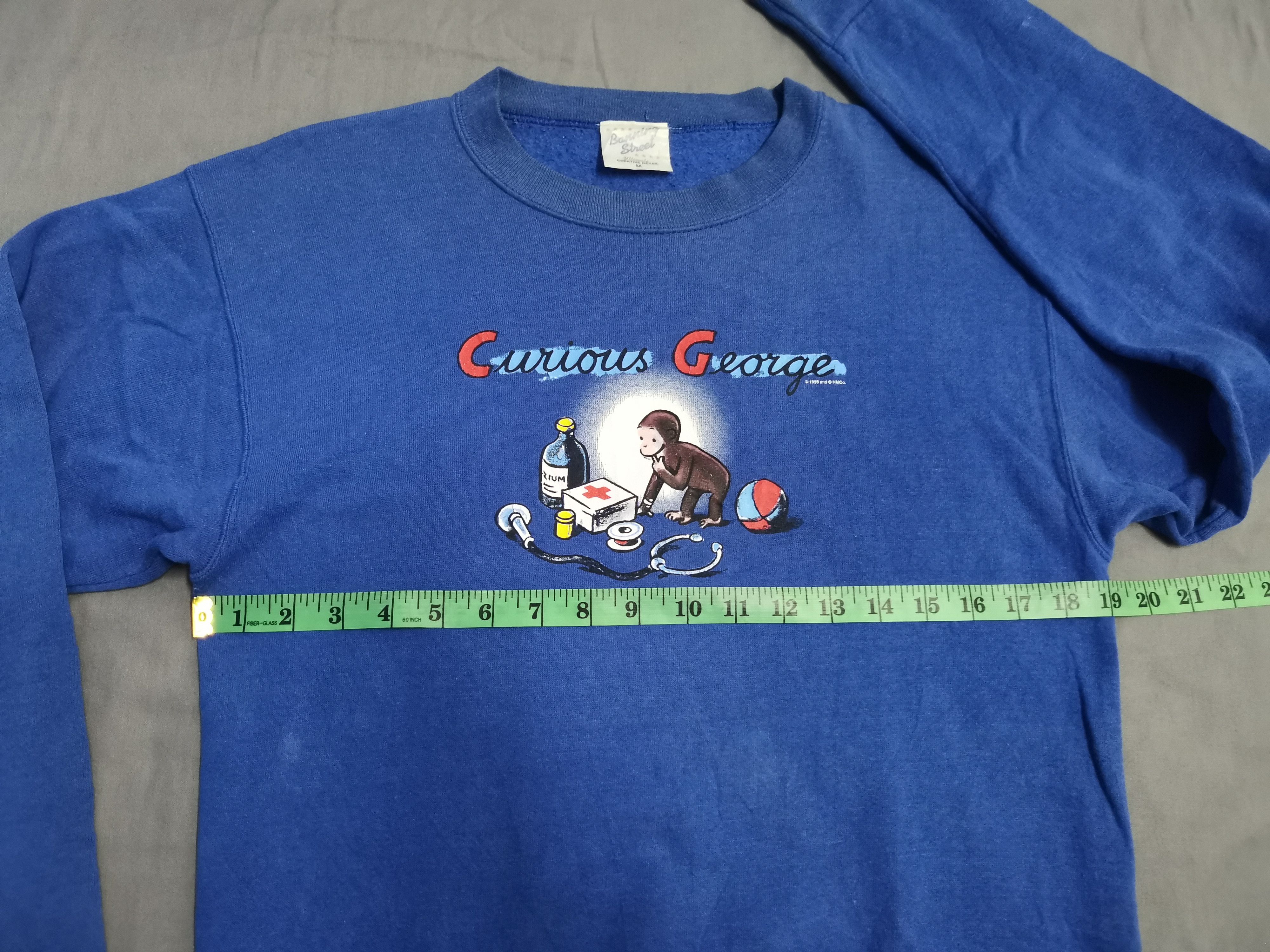 Vintage Vintage Curious George Medical Movie Cartoon Sweatshirt 90's Size US M / EU 48-50 / 2 - 6 Thumbnail