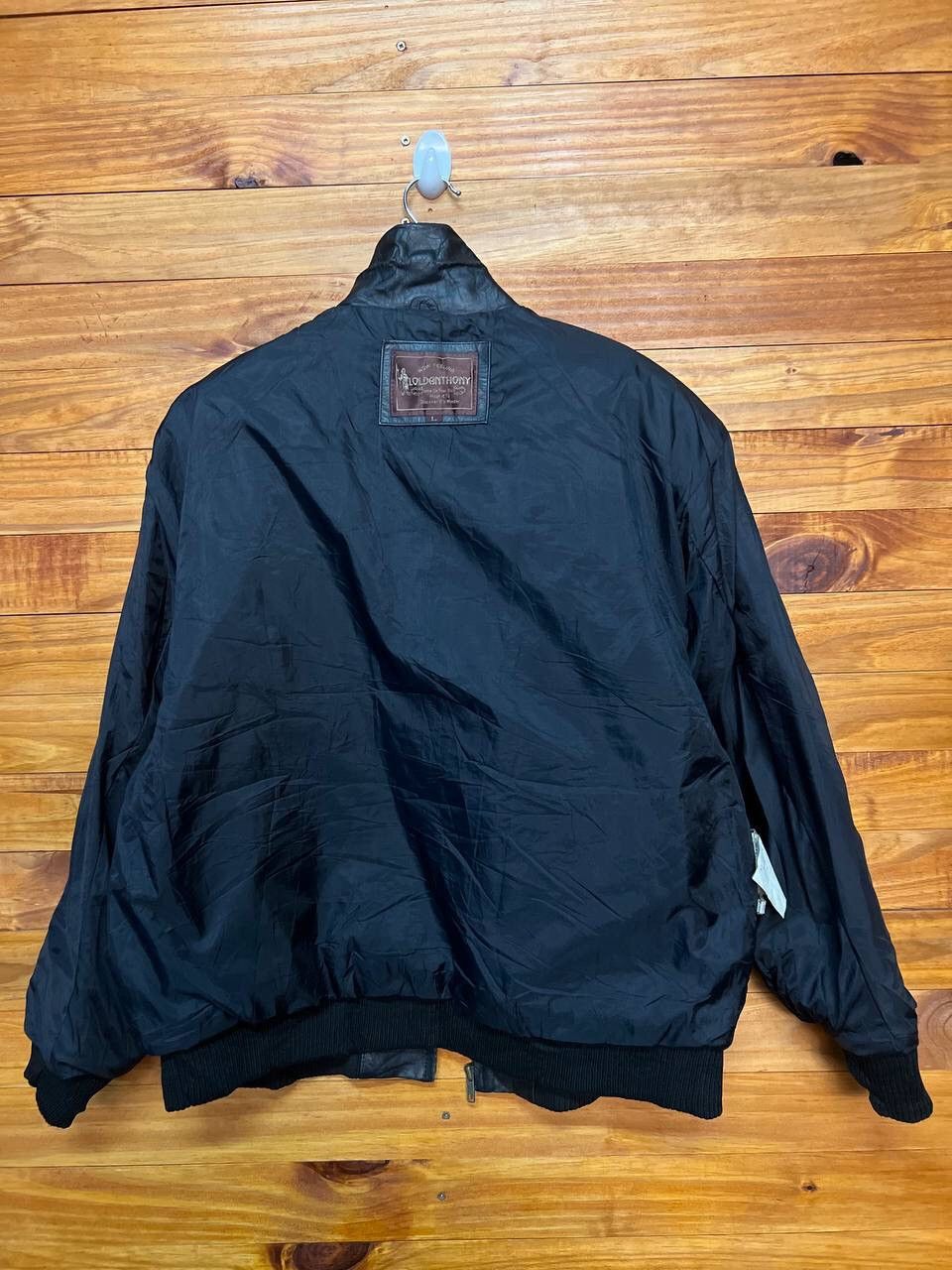 Leather 🔥BEST OFFER🔥VINTAGE LOLDANTHONY ZIP UP LEATHER JACKET Size US L / EU 52-54 / 3 - 16 Thumbnail