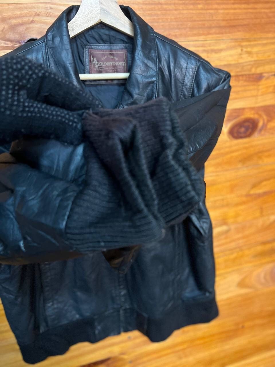 Leather 🔥BEST OFFER🔥VINTAGE LOLDANTHONY ZIP UP LEATHER JACKET Size US L / EU 52-54 / 3 - 5 Thumbnail
