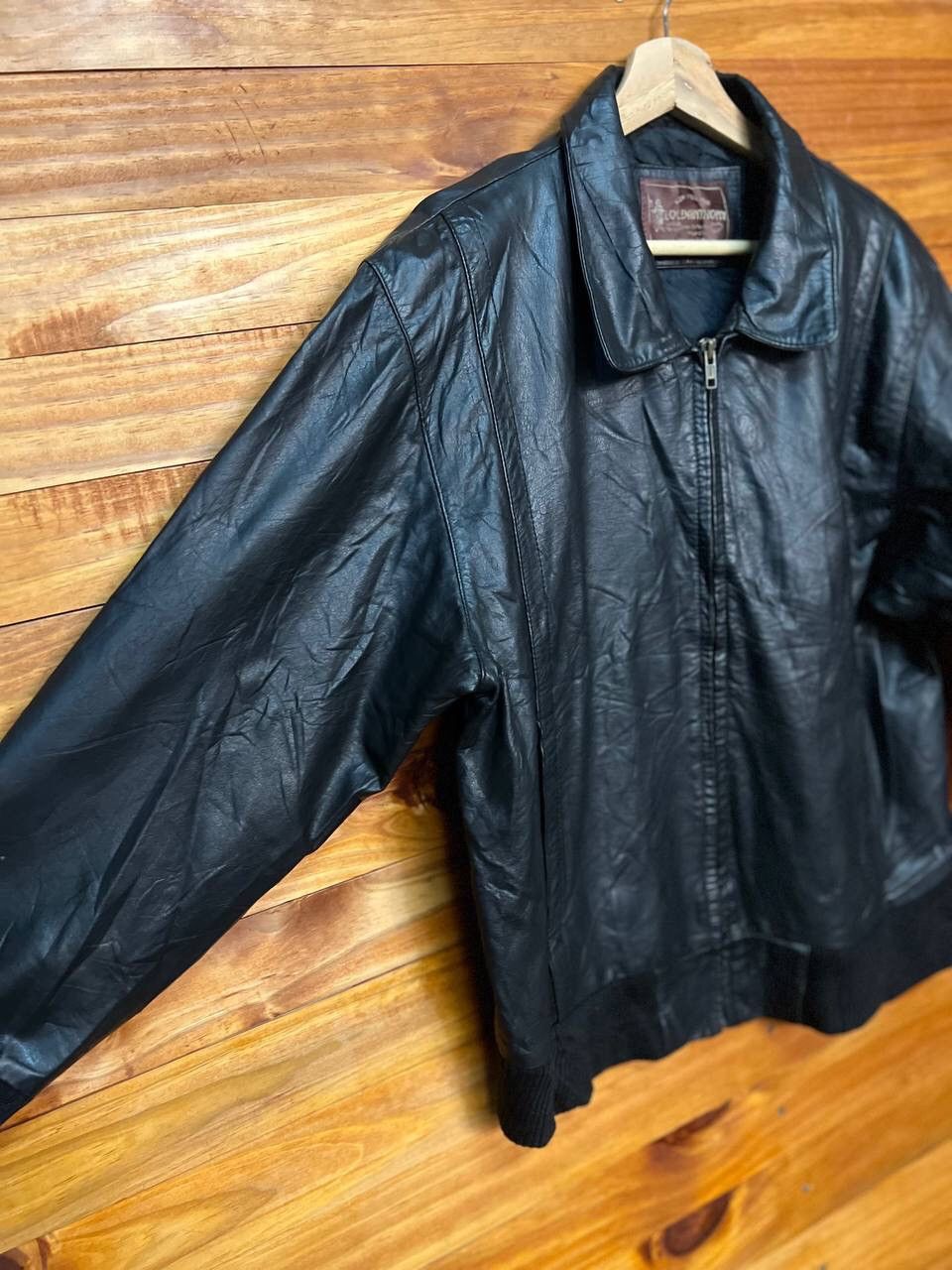 Leather 🔥BEST OFFER🔥VINTAGE LOLDANTHONY ZIP UP LEATHER JACKET Size US L / EU 52-54 / 3 - 6 Thumbnail
