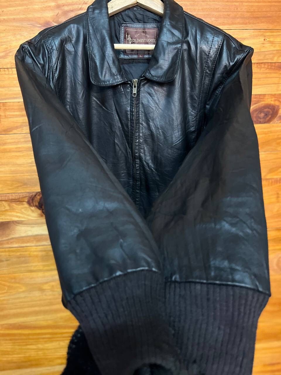 Leather 🔥BEST OFFER🔥VINTAGE LOLDANTHONY ZIP UP LEATHER JACKET Size US L / EU 52-54 / 3 - 7 Thumbnail