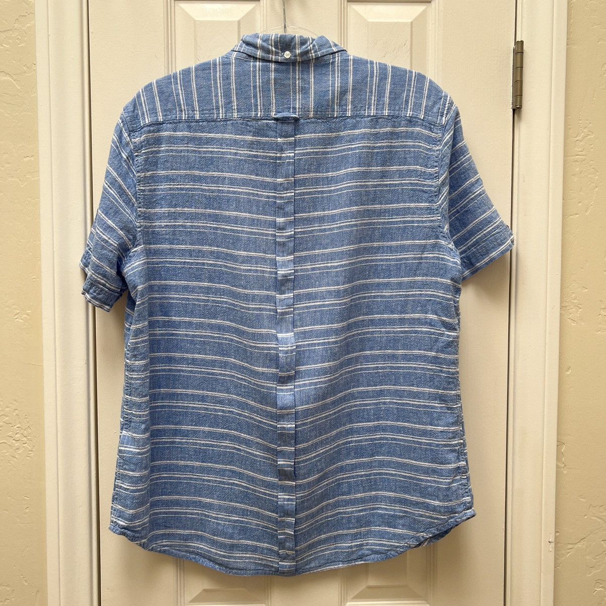 Ben Sherman Ben Sherman Linen Blend Striped Short Sleeve Shirt •Nautical Size US XL / EU 56 / 4 - 6 Thumbnail
