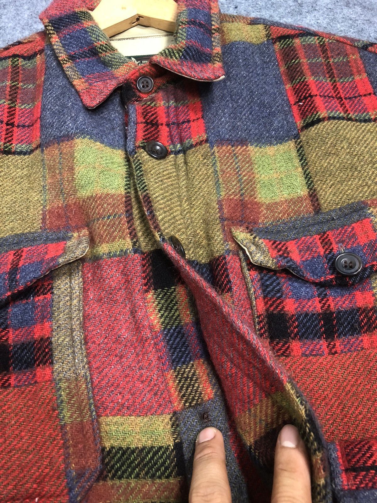 Bert Pulitzer Last Drop🔥Rare🔥Vintage Bert Pulitzer Wool Flannel Shirt Size US M / EU 48-50 / 2 - 7 Thumbnail