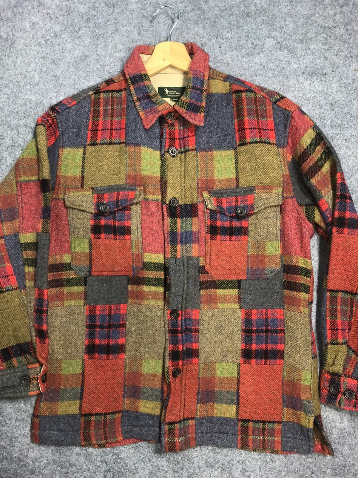 Bert Pulitzer Last Drop🔥Rare🔥Vintage Bert Pulitzer Wool Flannel Shirt Size US M / EU 48-50 / 2 - 8 Thumbnail