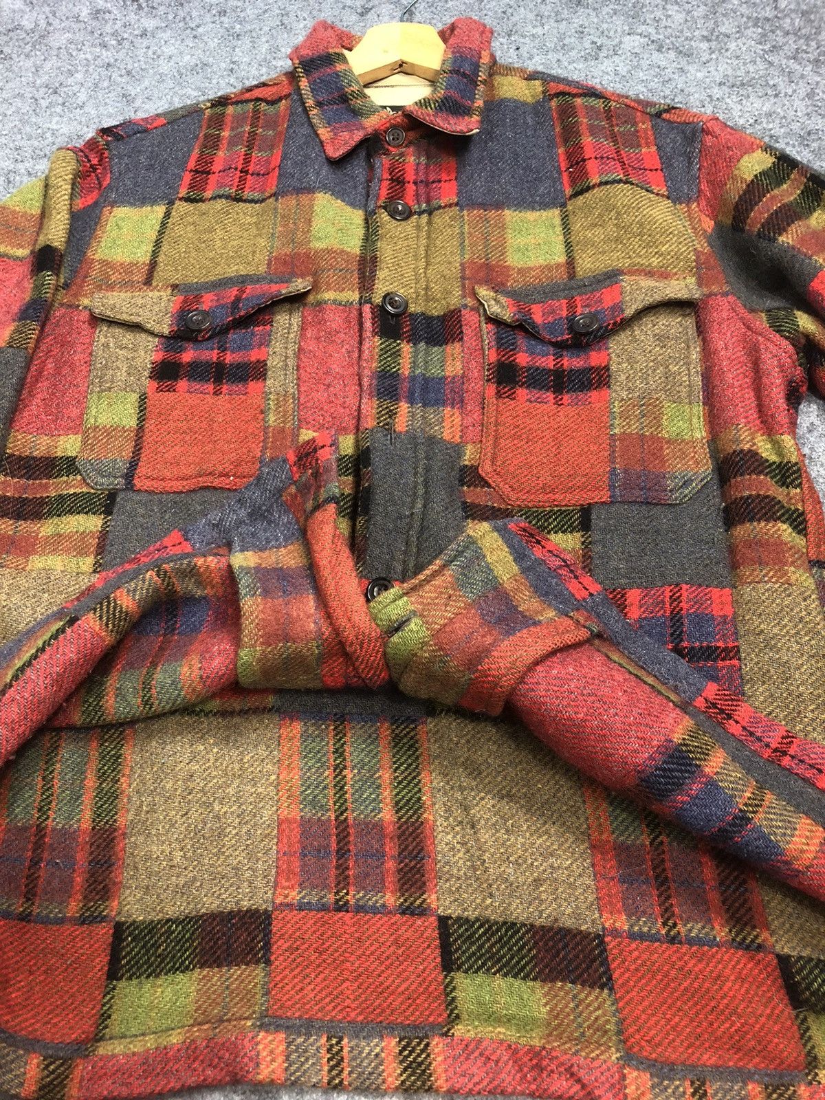 Bert Pulitzer Last Drop🔥Rare🔥Vintage Bert Pulitzer Wool Flannel Shirt Size US M / EU 48-50 / 2 - 9 Thumbnail