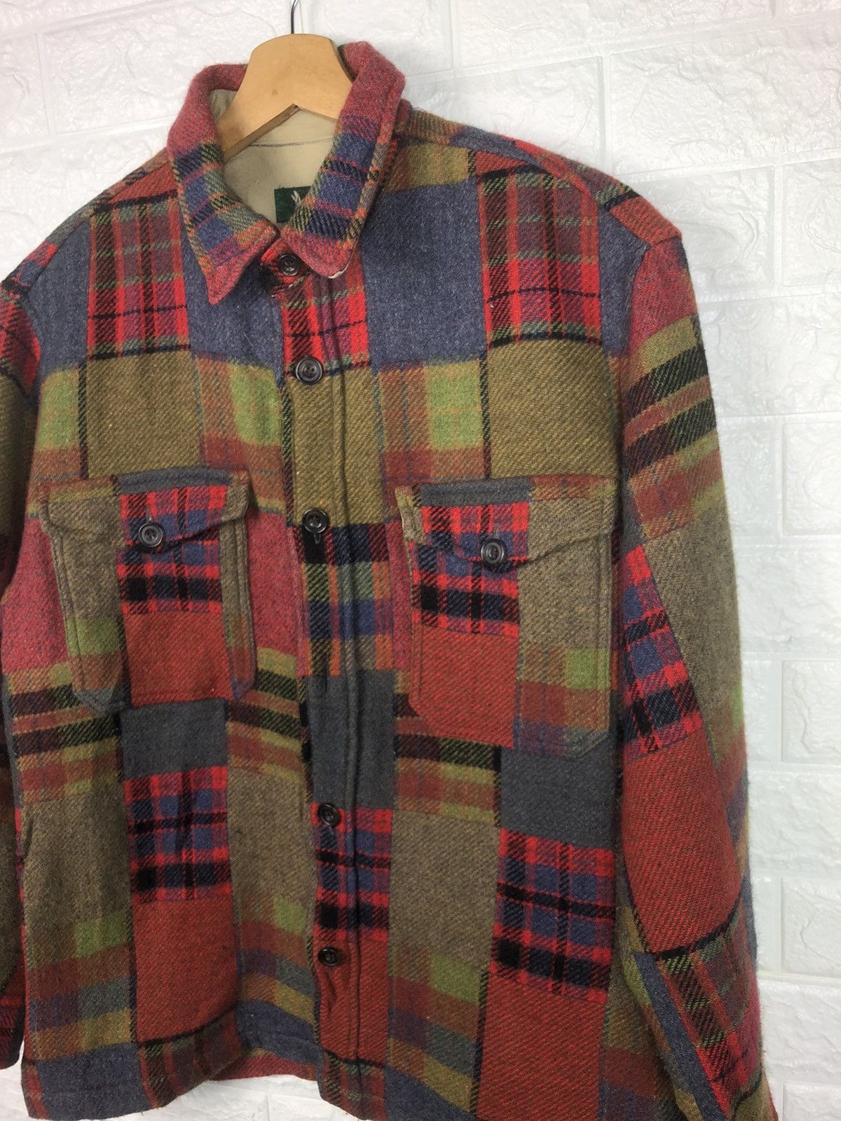 Bert Pulitzer Last Drop🔥Rare🔥Vintage Bert Pulitzer Wool Flannel Shirt Size US M / EU 48-50 / 2 - 3 Thumbnail