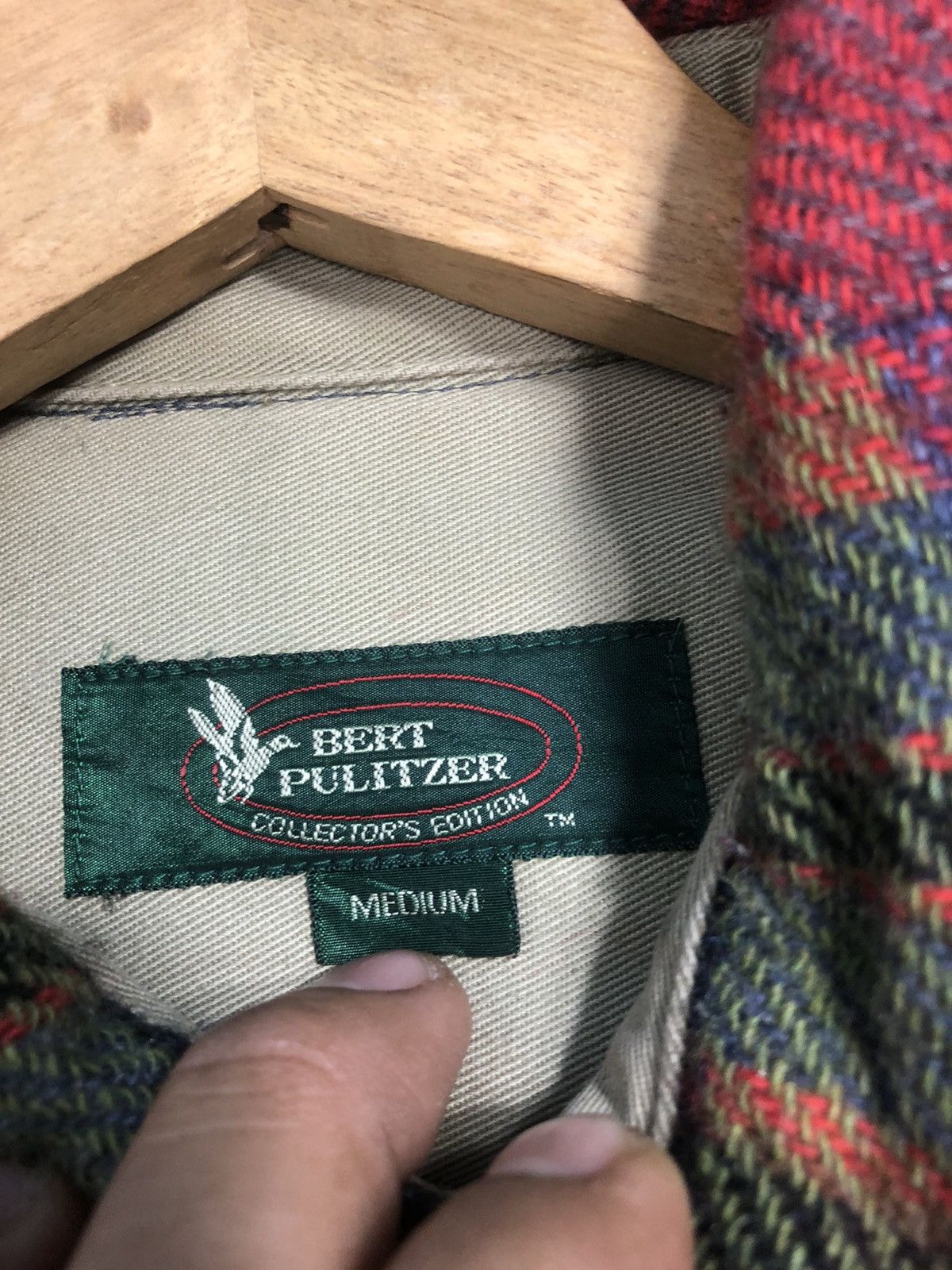 Bert Pulitzer Last Drop🔥Rare🔥Vintage Bert Pulitzer Wool Flannel Shirt Size US M / EU 48-50 / 2 - 5 Thumbnail