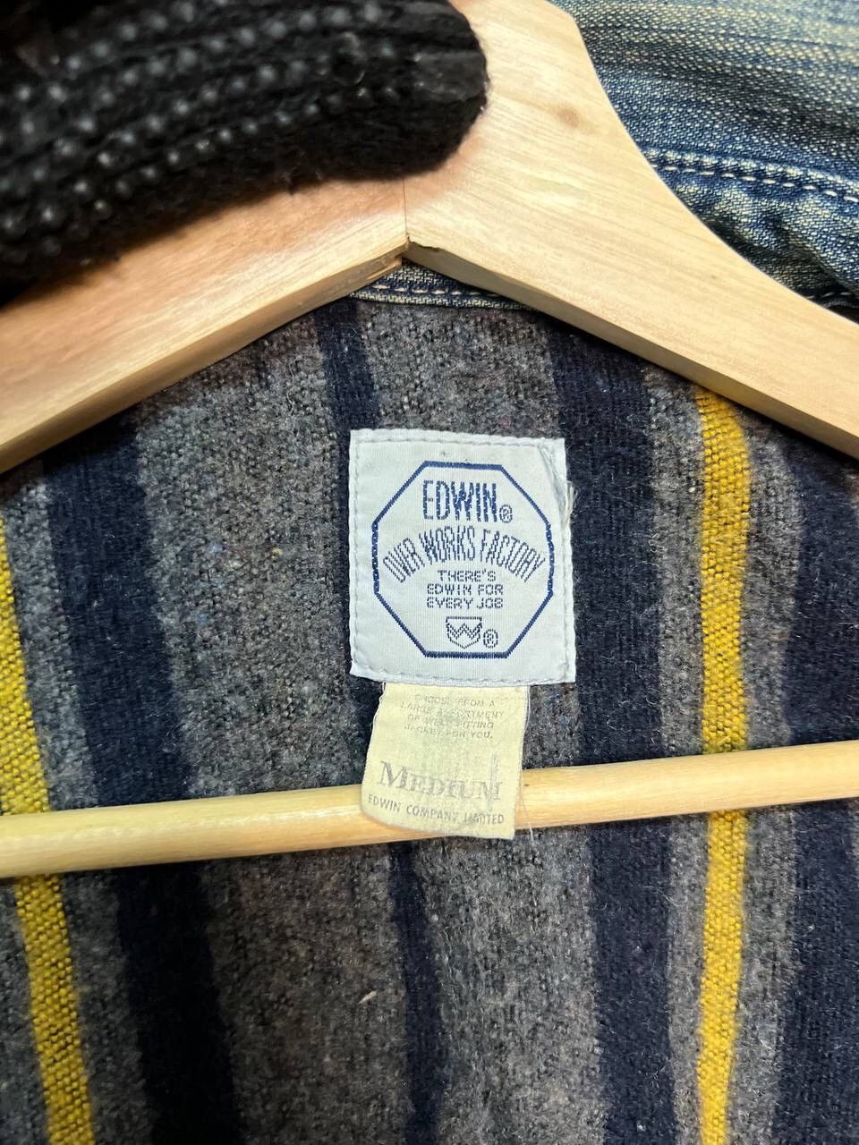 Edwin VINTAGE EDWIN OER WORKS FACTORY DENIM JACKET Size US M / EU 48-50 / 2 - 13 Thumbnail