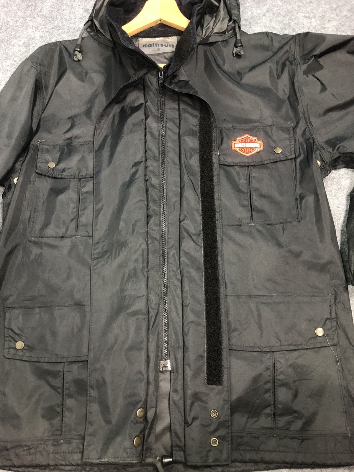 Harley Davidson × Vintage Last Drop🔥Rare🔥Harley Davidson Raincoat Jacket Size US L / EU 52-54 / 3 - 4 Thumbnail