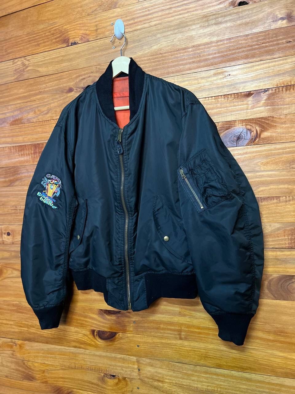 Vintage VINTAGE USAF BOMBER JACKET Size US L / EU 52-54 / 3 - 3 Thumbnail