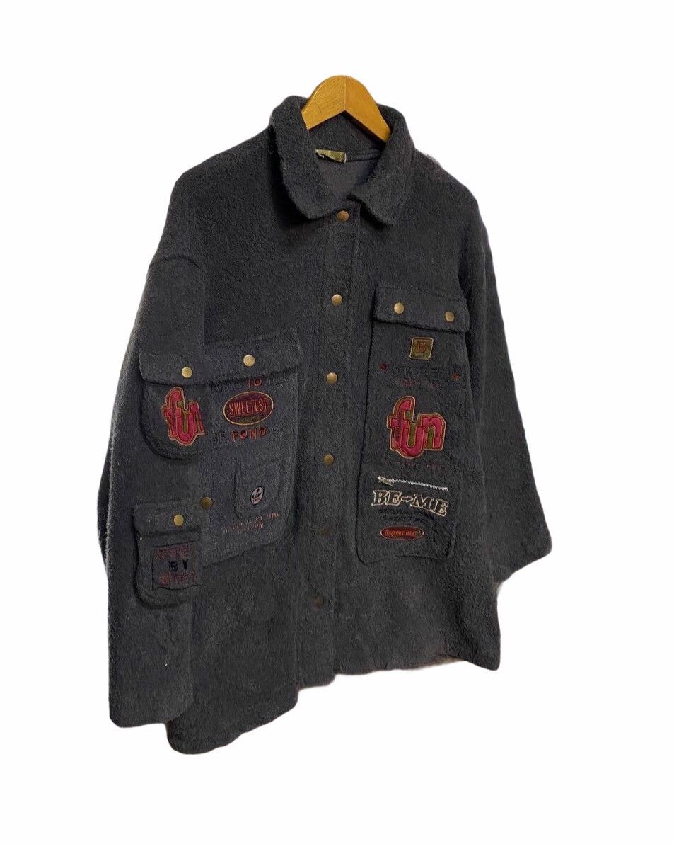Japanese Brand TAS BANG FLEECE PARKA NICE DESIGN Size US M / EU 48-50 / 2 - 8 Thumbnail