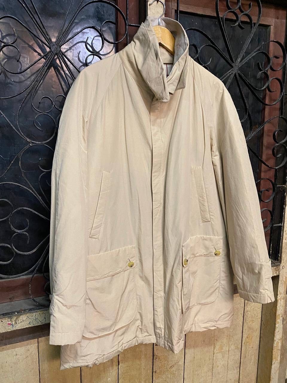 Burberry BURBERRY LONDON PRORSUM PLAID BEIGE GABARDINE TRENCH COAT Size US L / EU 52-54 / 3 - 4 Thumbnail