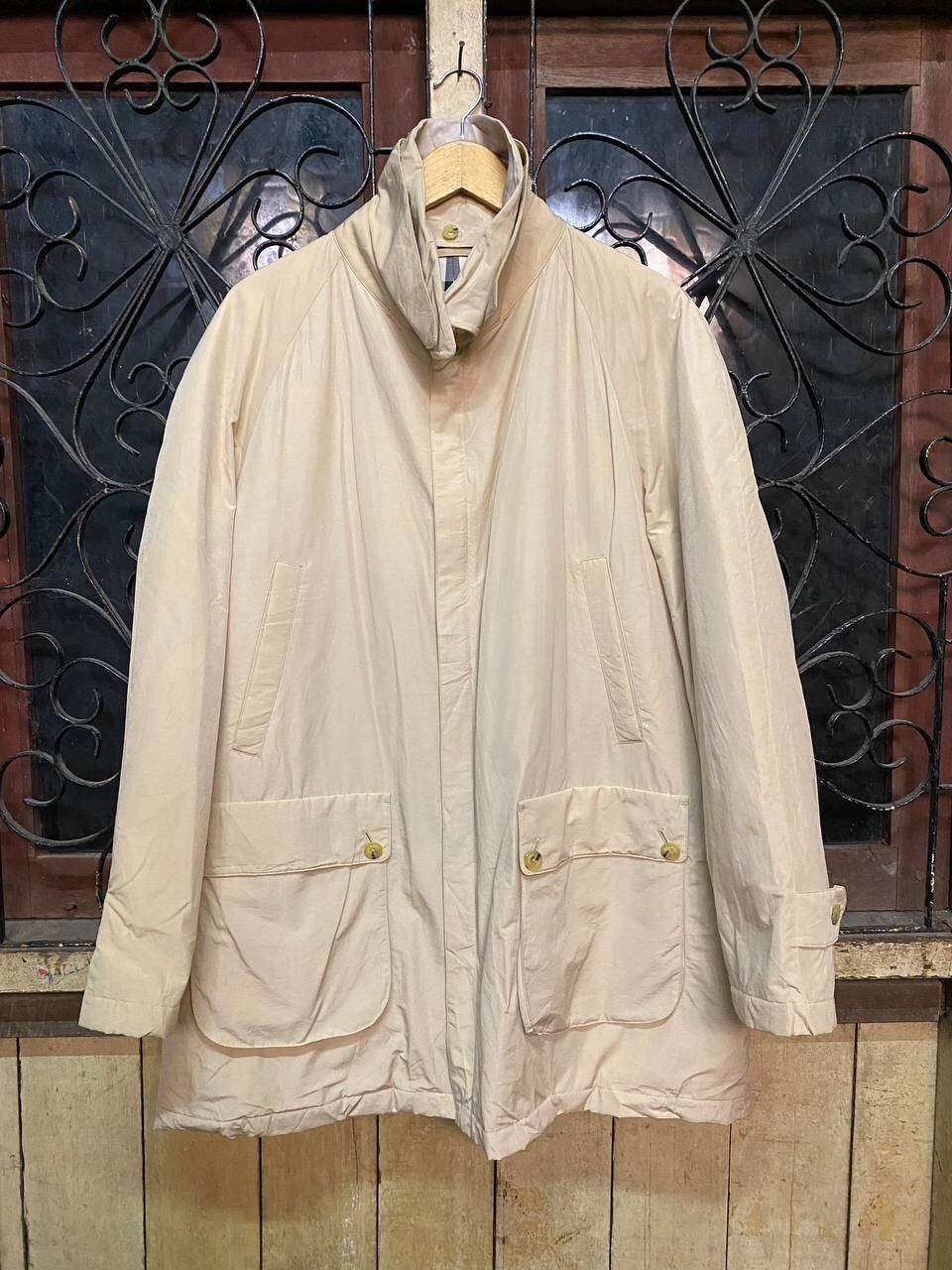Burberry BURBERRY LONDON PRORSUM PLAID BEIGE GABARDINE TRENCH COAT Size US L / EU 52-54 / 3 - 3 Thumbnail