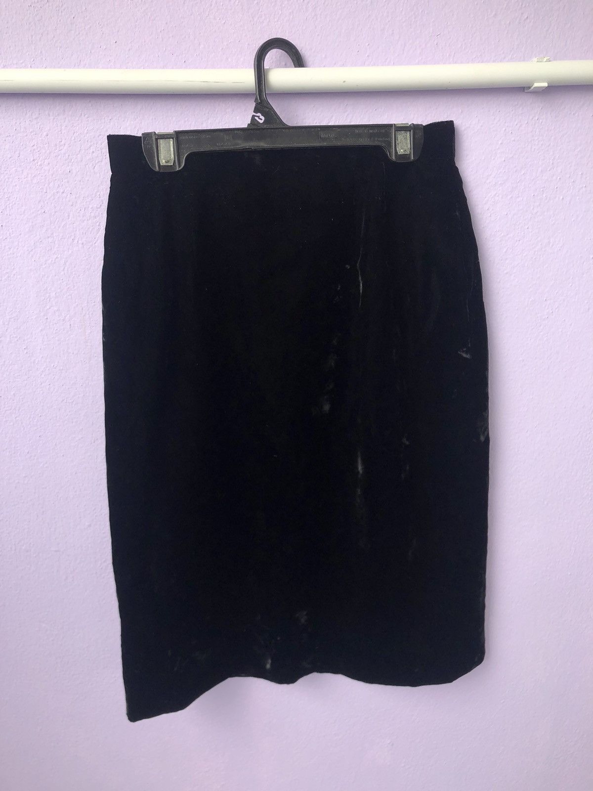 Christian Dior Monsieur × Dior Vintage Christian Dior Velvet Midi Skirt Size 25" / US 0 / IT 36 - 6 Thumbnail