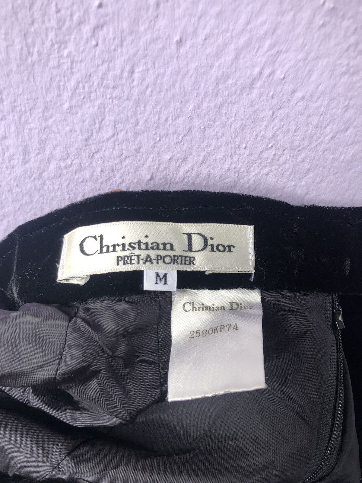 Christian Dior Monsieur × Dior Vintage Christian Dior Velvet Midi Skirt Size 25" / US 0 / IT 36 - 12 Thumbnail